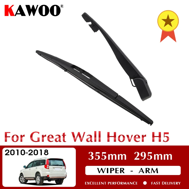 

KAWOO Car Rear Wiper Blade Blades Back Window Wipers Arm For Great Wall Hover H5 Hatchback 2010-2018 355mm Windscreen Wiper