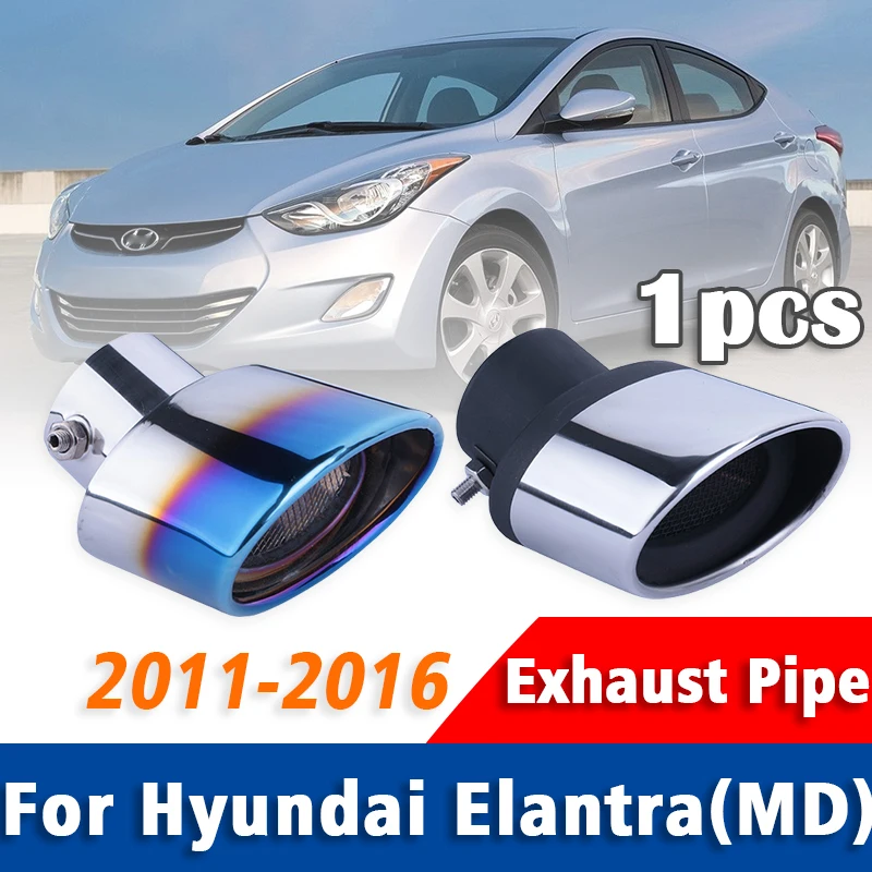 

1Pcs For Hyundai Elantra 2011 2012 2013 2014 2015 2016 MD Exhaust Pipe Muffler Tailpipe Muffler Tip Rear Tail Throat Accessories