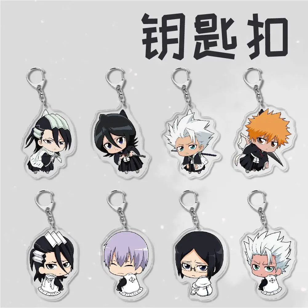 

Hot Japanese Anime Keychain Bleach Peripheral Acrylic HD Keychain No.1-No.42