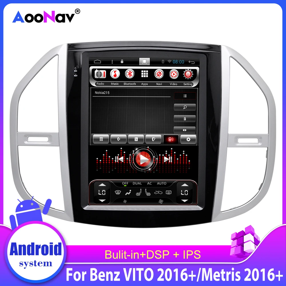 

Автомобильный 12,1 дюймовый Hd Ips дисплей (1920*1080) для Benz Vito 2016 +/Metris 2016 + Автомобильный Gps радио Ips мультимедийный плеер