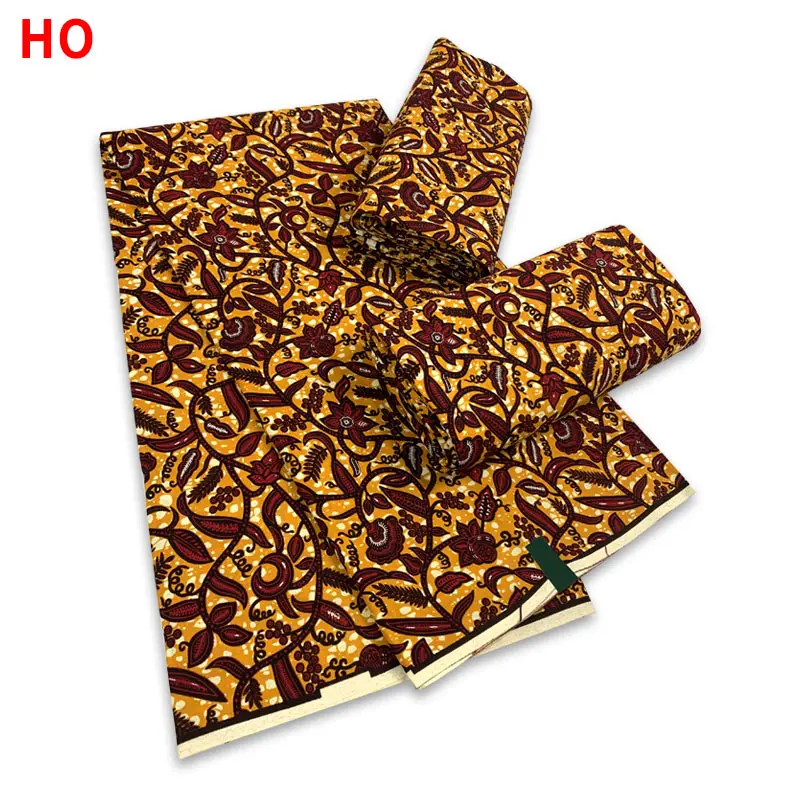 Воск Анкара батик 100% хлопок 6 ярдов Высокое качество принт в стиле Ганы