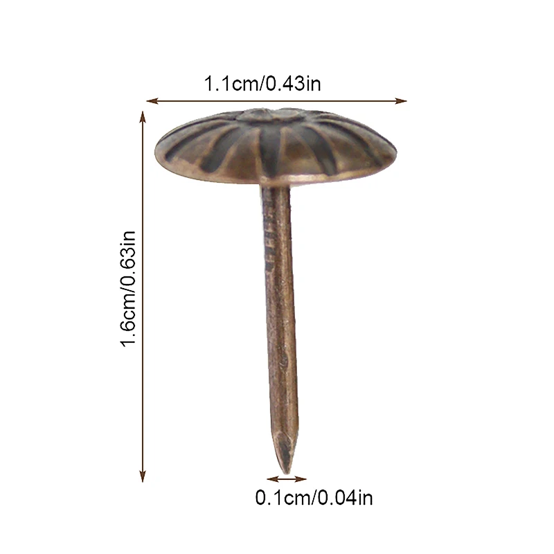100 шт. 11X16 мм декоративные кнопки для ногтей прикладная подарочная коробка