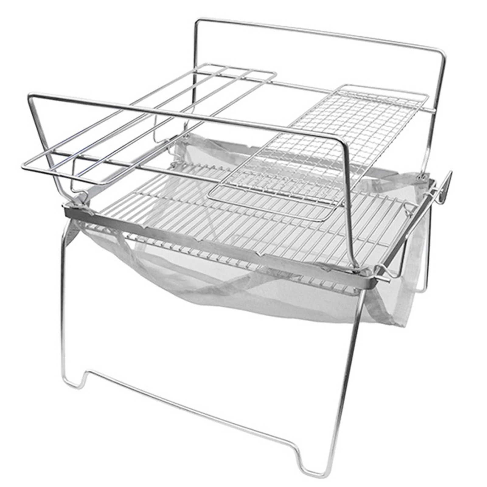 

Barbecue Grill Stainless Steel Adjustable Portable Grill Grate Burner Camping Stove Gas Strong Cookware Supplies Fire