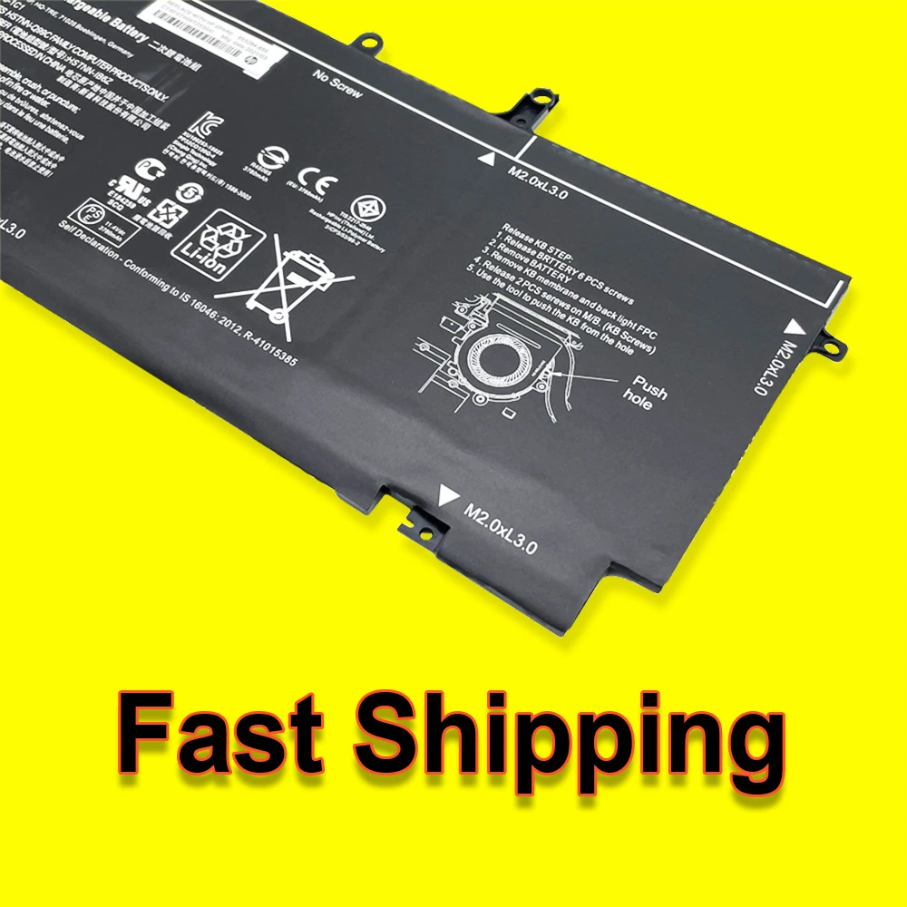 Замена аккумулятора для ноутбука BG06XL для HP Elitebook Folio 1040 G3 P4P90PT Series HSTNN-IB6Z HSTNN-Q99C 804175-1B1 11.4V 45Wh (art.: 3920dc0693eb2) - 3920dc0693eb2