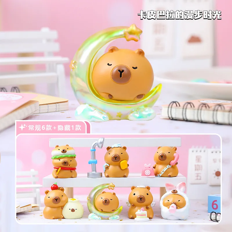 Новая милая кукла капибара искусственная фигурка мультяшное украшение из