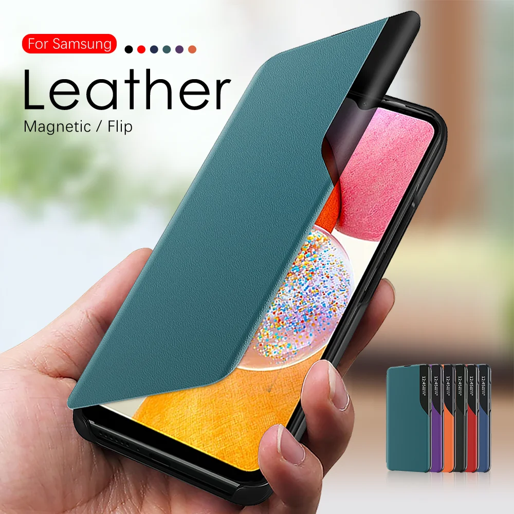 

Флип-чехол для Samsung Galaxy A14 4G, кожаный смарт-чехол, чехол для SamsungA14 5G Samsang A 14 6,6 '', Магнитный защитный чехол-книжка с подставкой