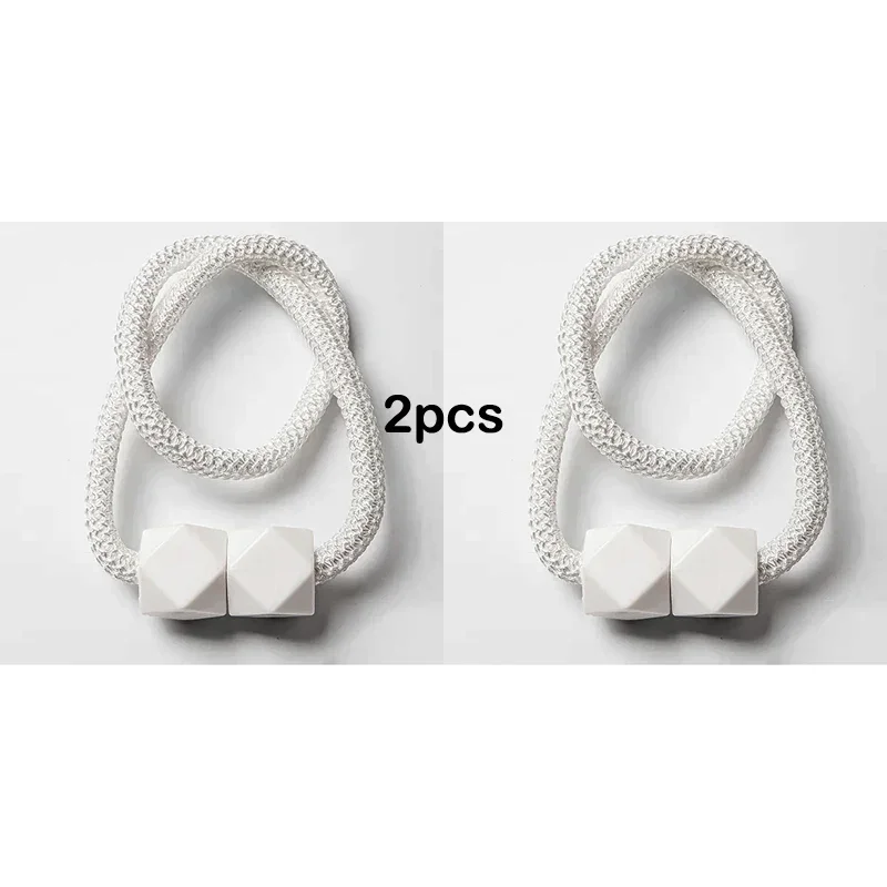 

Подхваты для штор с магнитом из конопляной веревки