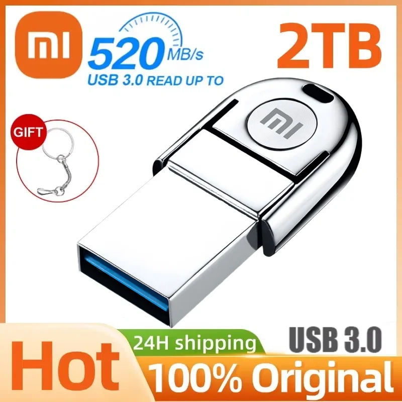 Металлический флэш-накопитель Xiaomi 2 ТБ портативный 1 высокоскоростной интерфейс
