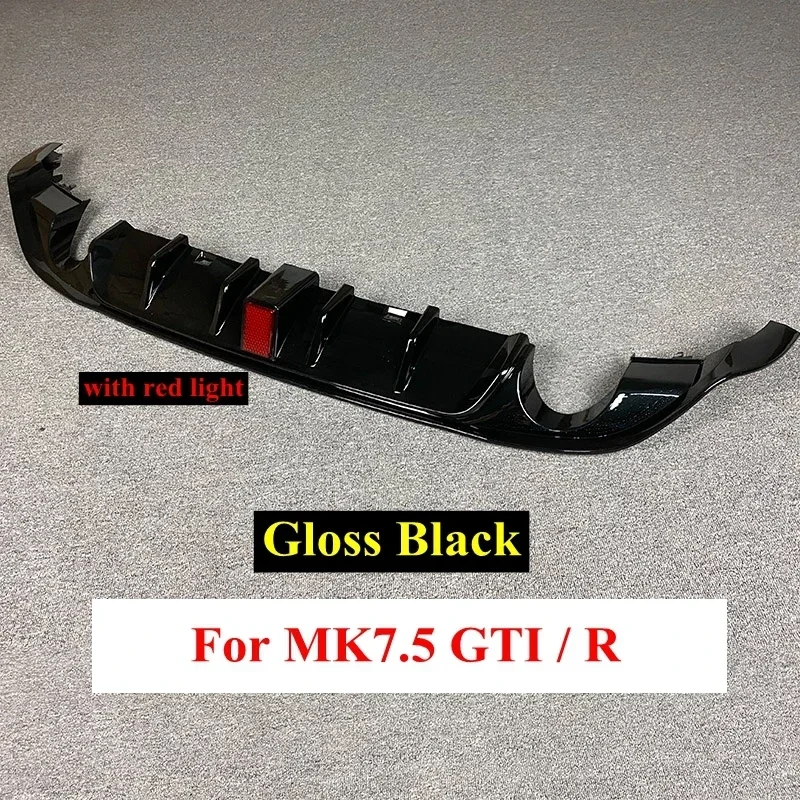 

Для Volkswagen Golf 7.5 GTI MK7.5 GTI TCR Автомобильный задний бампер Диффузор Задний боковой сплиттер Спойлер Губа для MK7.5 Golf 7.5 Стандарт