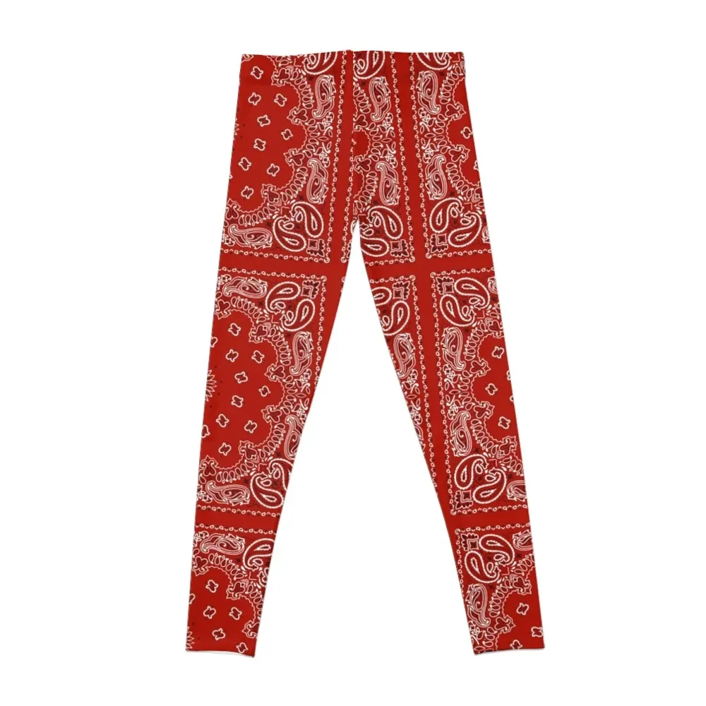 Красная бандана леггинсы женская одежда для спортзала женские