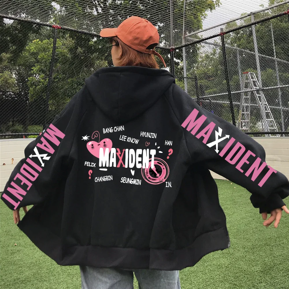 

Stray Kids Maxident Women die Loo Sleeve Sweatsirt ip op Pullover Clot