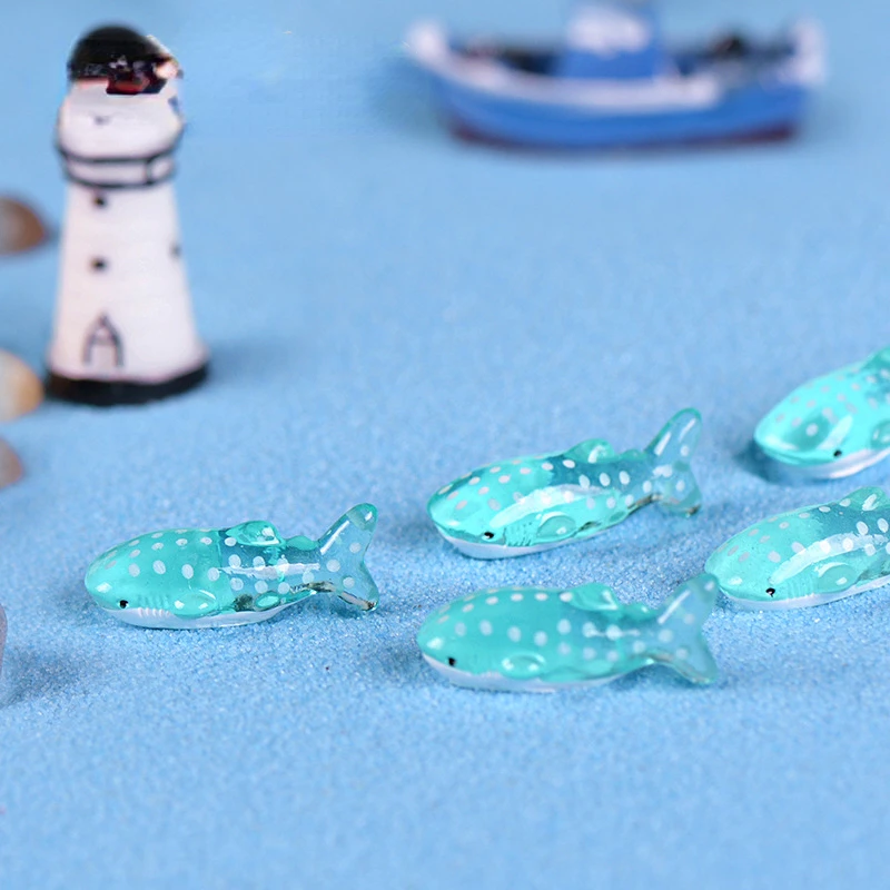 

5PCS Spot Shark Fish Miniatura Marine Animal Sea Fish Model Bonsai Figurine Miniature DIY Accessories Home Decor
