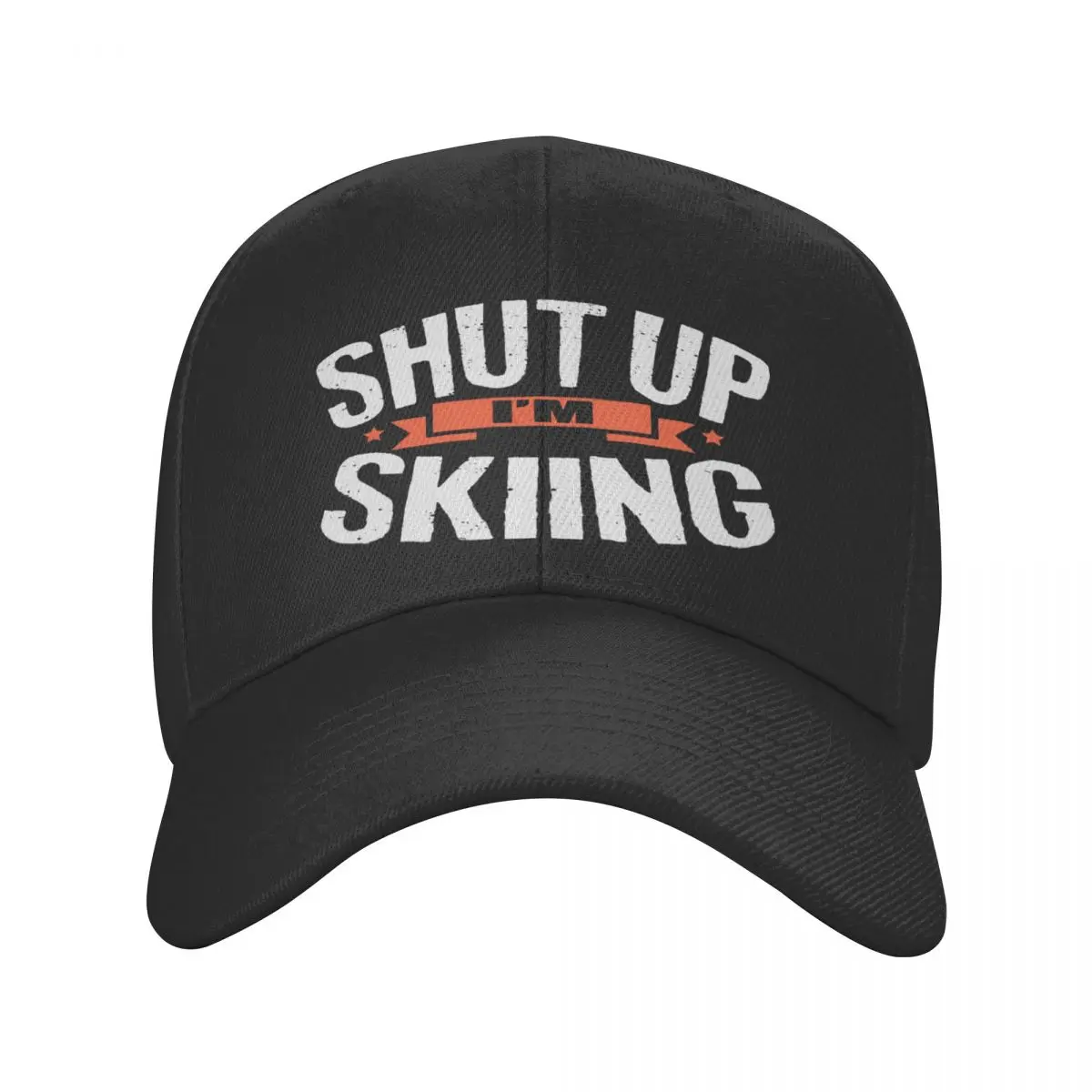 

Ski Shut Up I'm Skiing Casquette, Polyester Cap Customizable Unisex Adjustable Cap Nice Gift