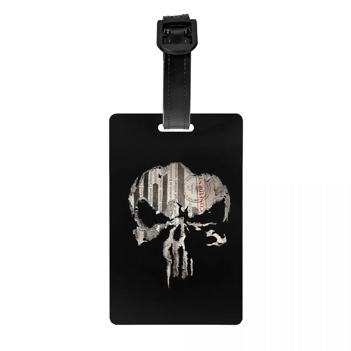 

Пользовательские винтажные пробирки со скелетом, эргономичная бирка, защита конфиденциальности, бирки для багажа, этикетки для дорожных сумок, чемоданов