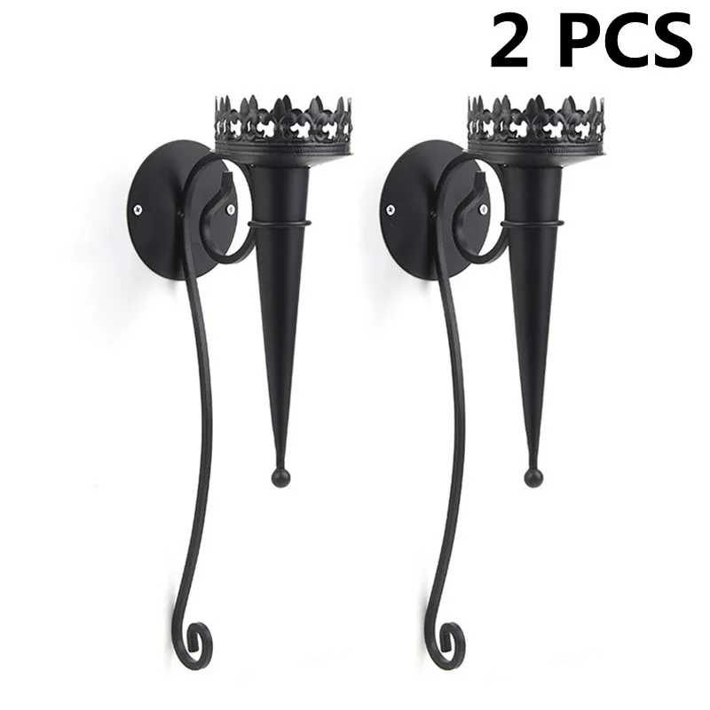 2 шт. винтажный Железный Готический подсвечник в средневековом стиле |