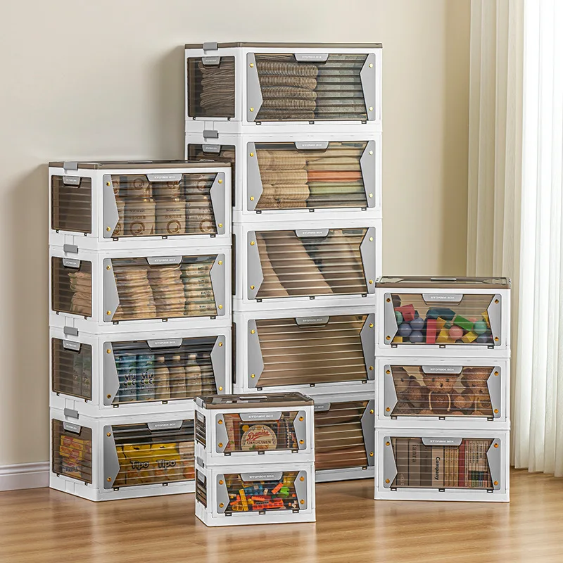 

Casters Capacity Cabinet Insect Box Foldableon Proof Plastic Thickened Drawer Storage Locker Moisture Storage Large Multi-layer