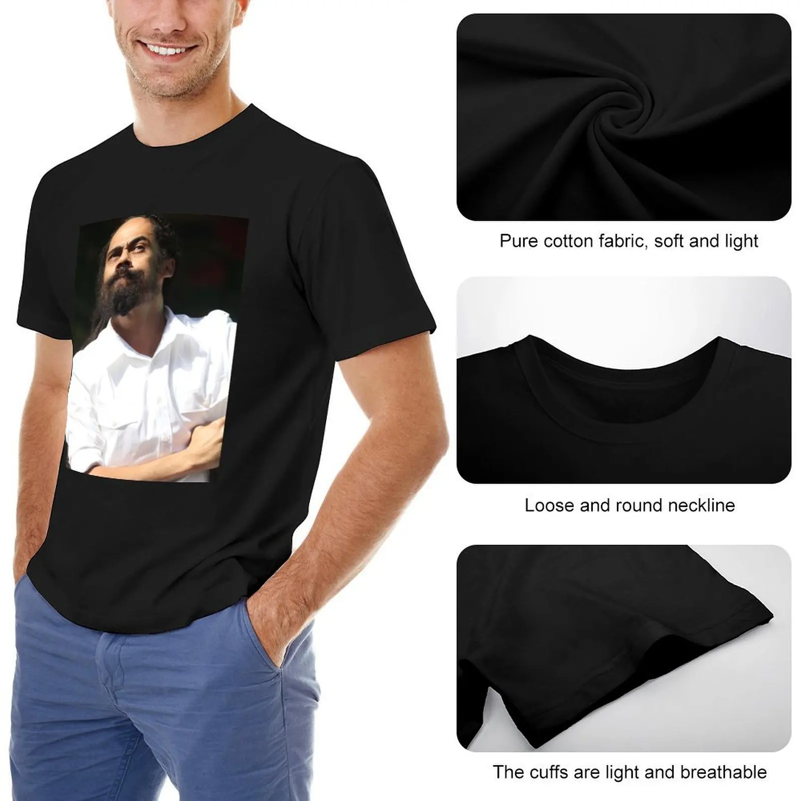 Дамиан Марли-футболка с фотографией дешевые вещи заготовки мужские футболки