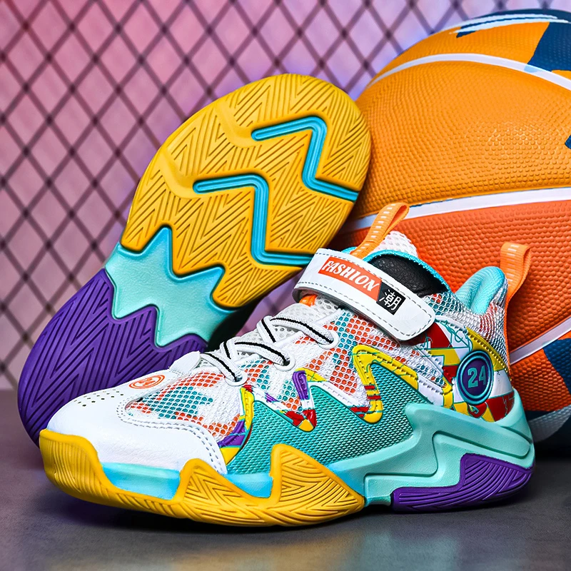 

Баскетбольная обувь для девочек, брендовые кроссовки для мальчиков, Нескользящие износостойкие детские кроссовки, Высококачественная детская обувь для тренировок