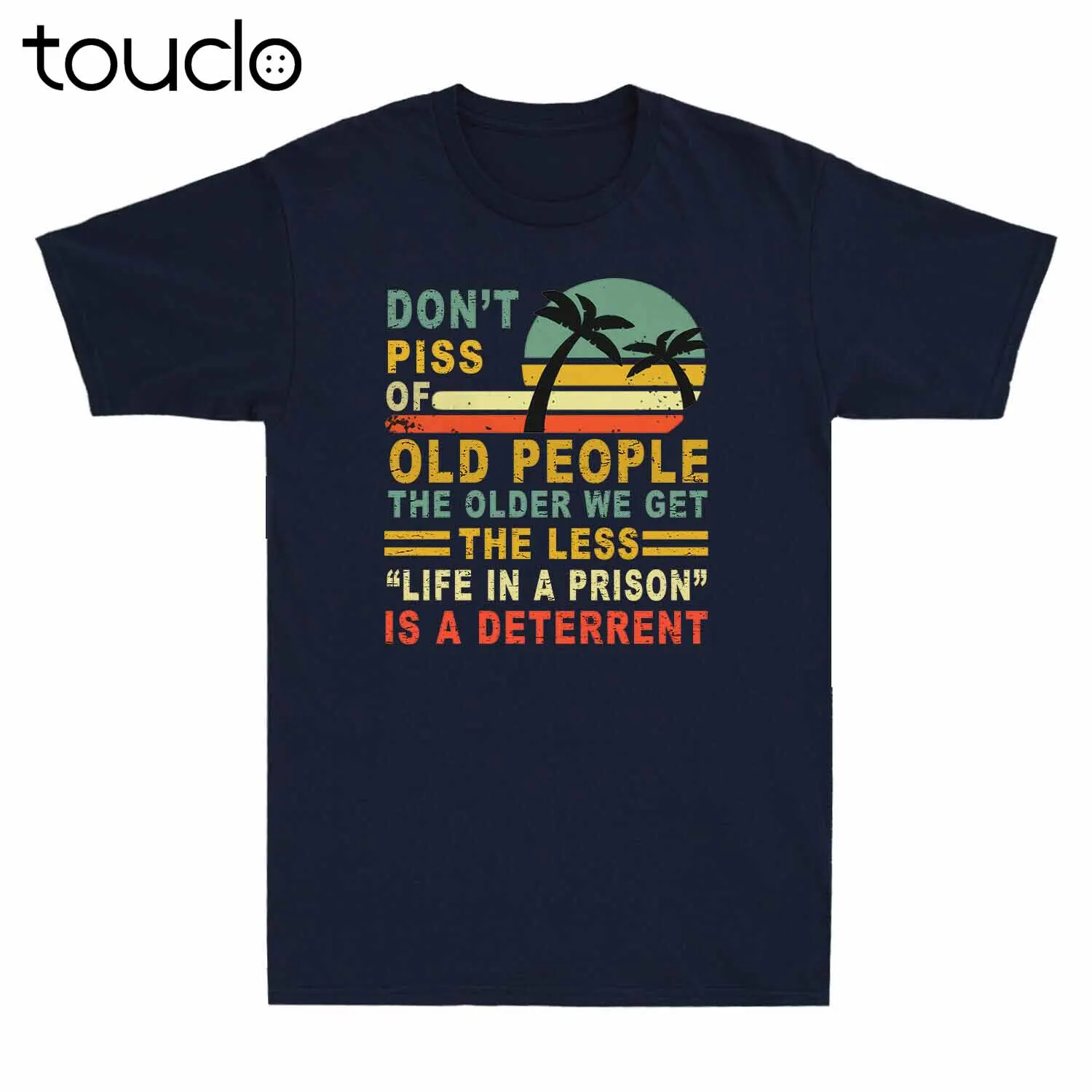 

Не мочите пожилых людей, жизнь в тюрьме, винтажная Мужская футболка унисекс для папы и дедушки