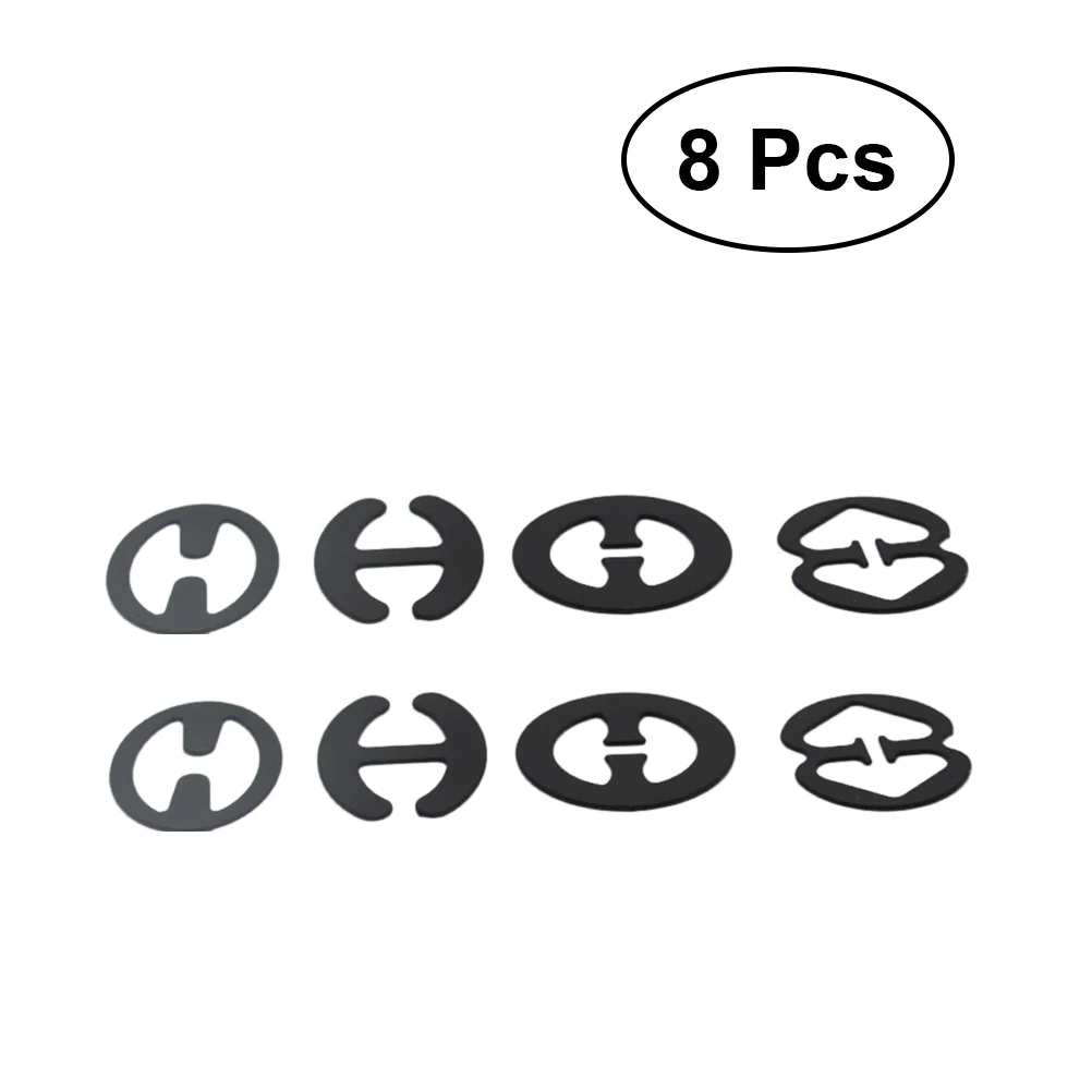 

8Pcs Strap Clips Antiskid Straps Holder Conceal Straps Shoudler Clips Accessories ( Black )