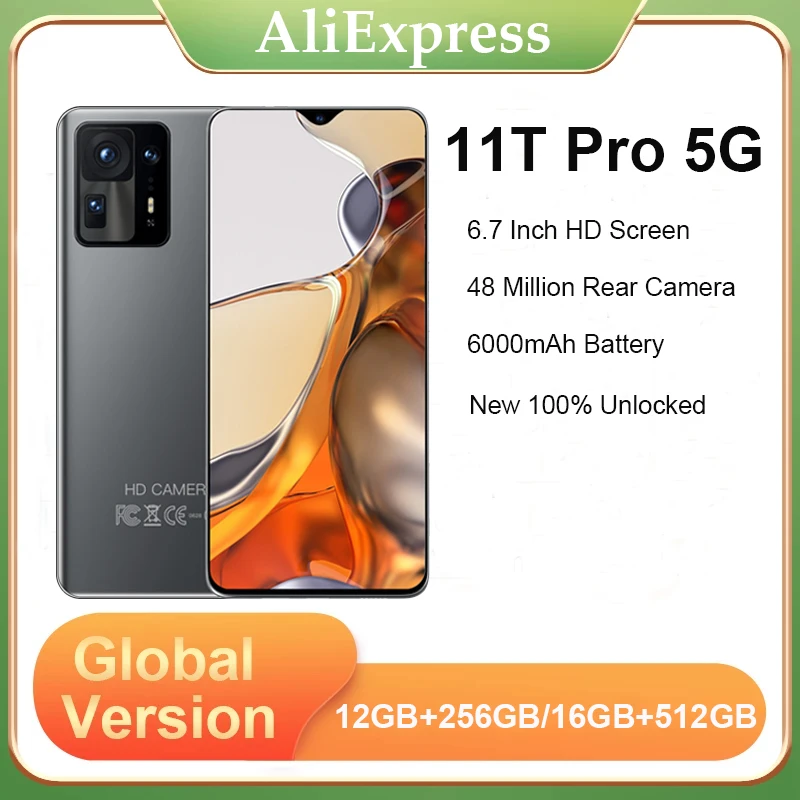 

World Premiere Global Version M 11T Pro 5G Smartphone 256G/512G 6.7 Inch Celular 48MPCamera Mobile Phones Unlocked Phone Android