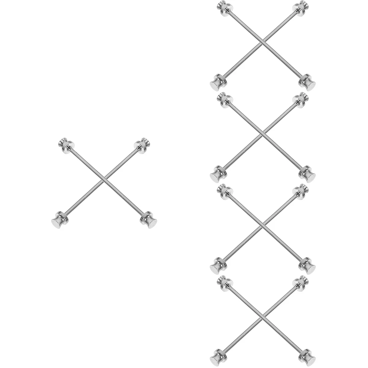 

10 Pcs Mens Overshirt Men's French Collar Pin Pins Tie Strut Suit Bar Accessories Man