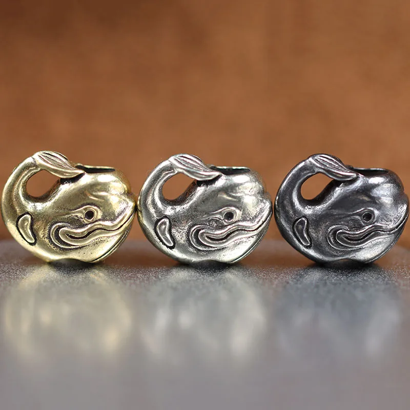 Милые латунные бусины с китами для ножа аксессуары повседневного использования