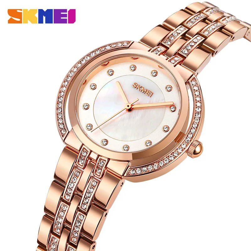 

SKMEI New Luxury Waterproof Quartz Wristwatches For Women Simple Female Ladies Watch Clock reloj mujer Montres pour femmes
