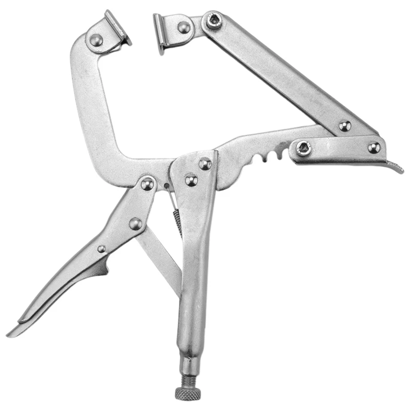 

4-Point Locking Pliers Quick Adjustable Width Of C-Clamp Holding From 2In. To 5In. Locking Pliers