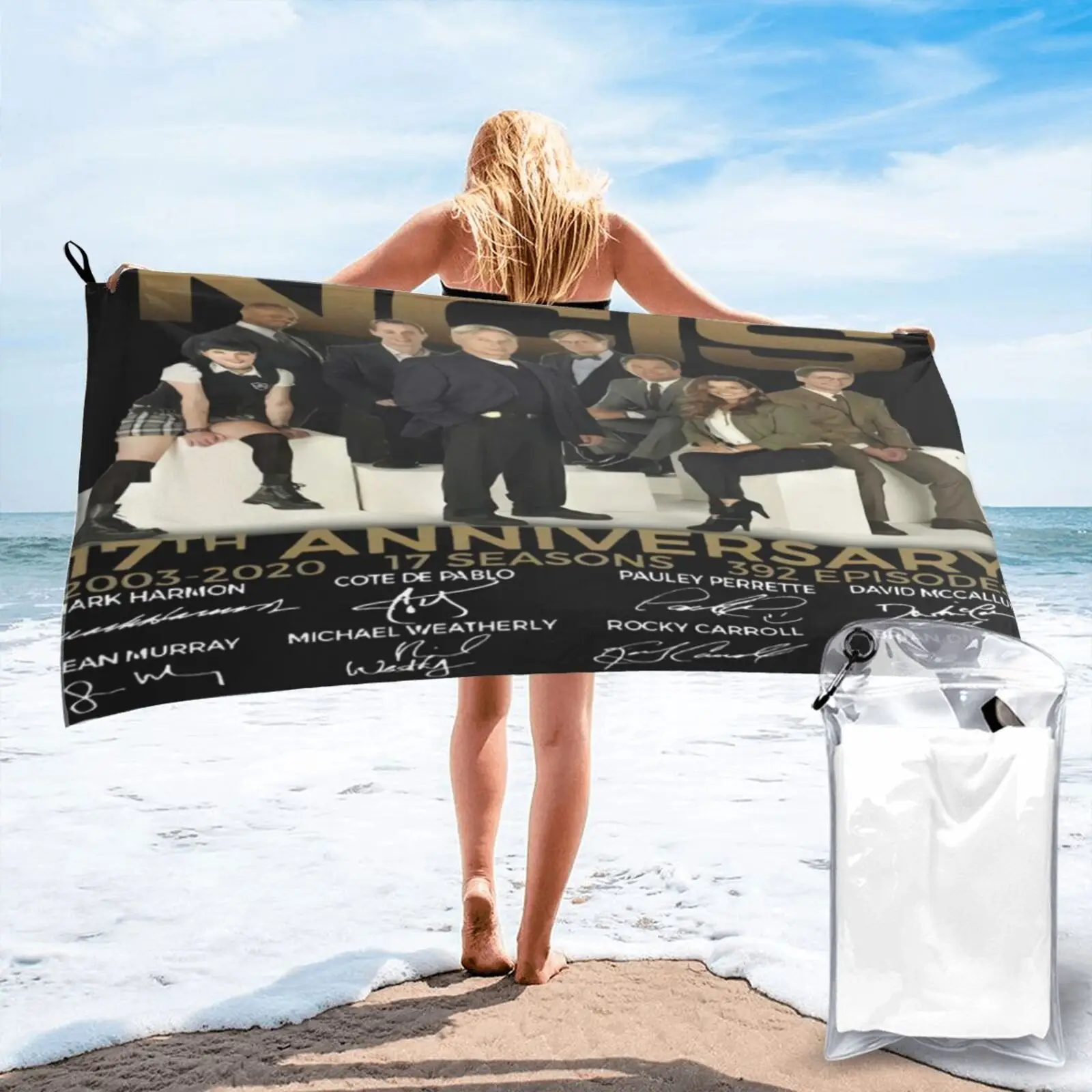 

Ncis 17Th Anniversary Thank You For Beach Towel Sea Beach Towel For Bath Face Towel Beach Cover Up Face Towel Bath Beach Cover