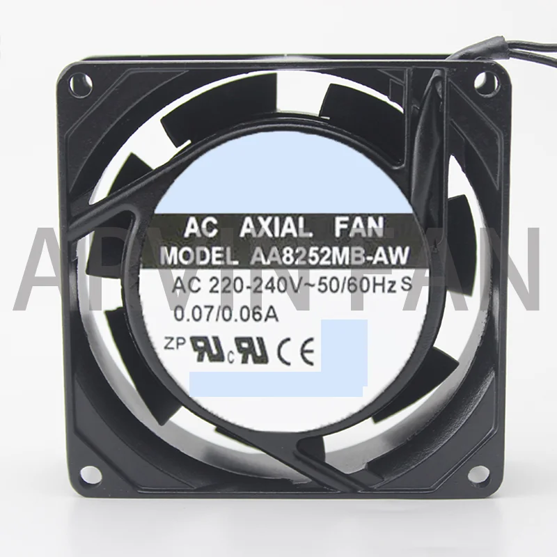 Вентилятор охлаждения переменного тока 220 В, Φ 80 мм 8025 0,07/0.06a AA8252MB-AW 15CFM