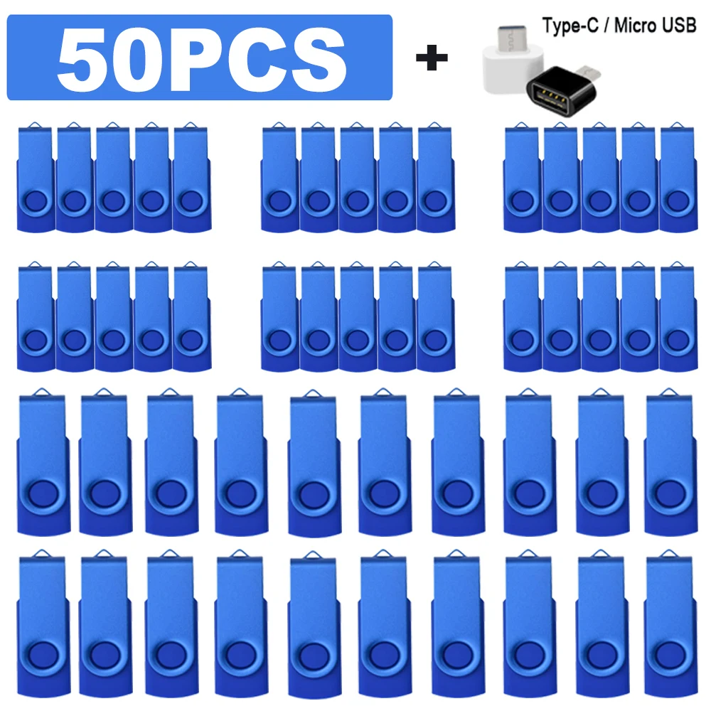 50 шт./партия, водонепроницаемые usb флеш-накопители, 64 ГБ, 32 ГБ, 16 ...