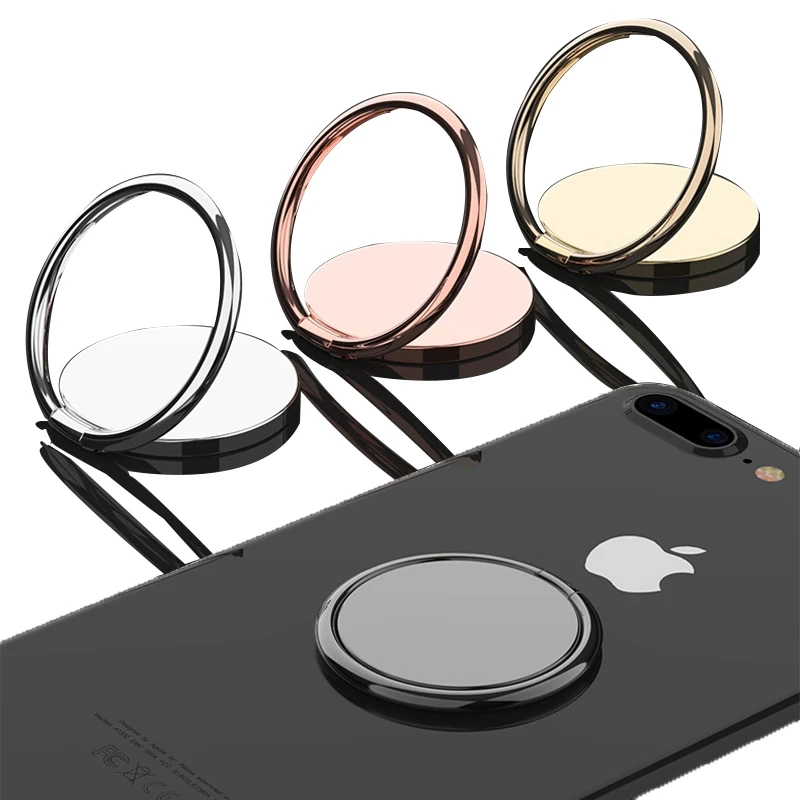 1/2PCS Magnetic Phone Holder Rotatable Luxury Metal Finger Ring Stand Desktop Mobile Phone Socket For Universal All Smartphone