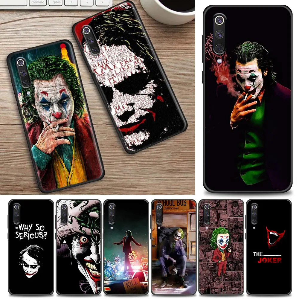 

Marvel Cool J-Joker Clown Phone Case For Xiaomi Mi 8 9T 10 Lite Mi10T Note10 Pro Cover For Mi9T Mi9Lite Soft TPU Coque Funda