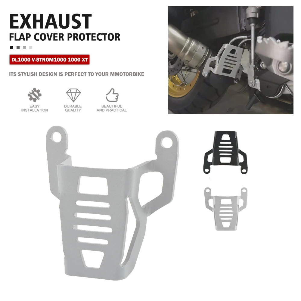 

Exhaust Flap Cover Protector pipe valve Guard For Suzuki V-Strom1000 DL1000 2015 2016 2017 2018 2019 2020 V-Strom 1000XT