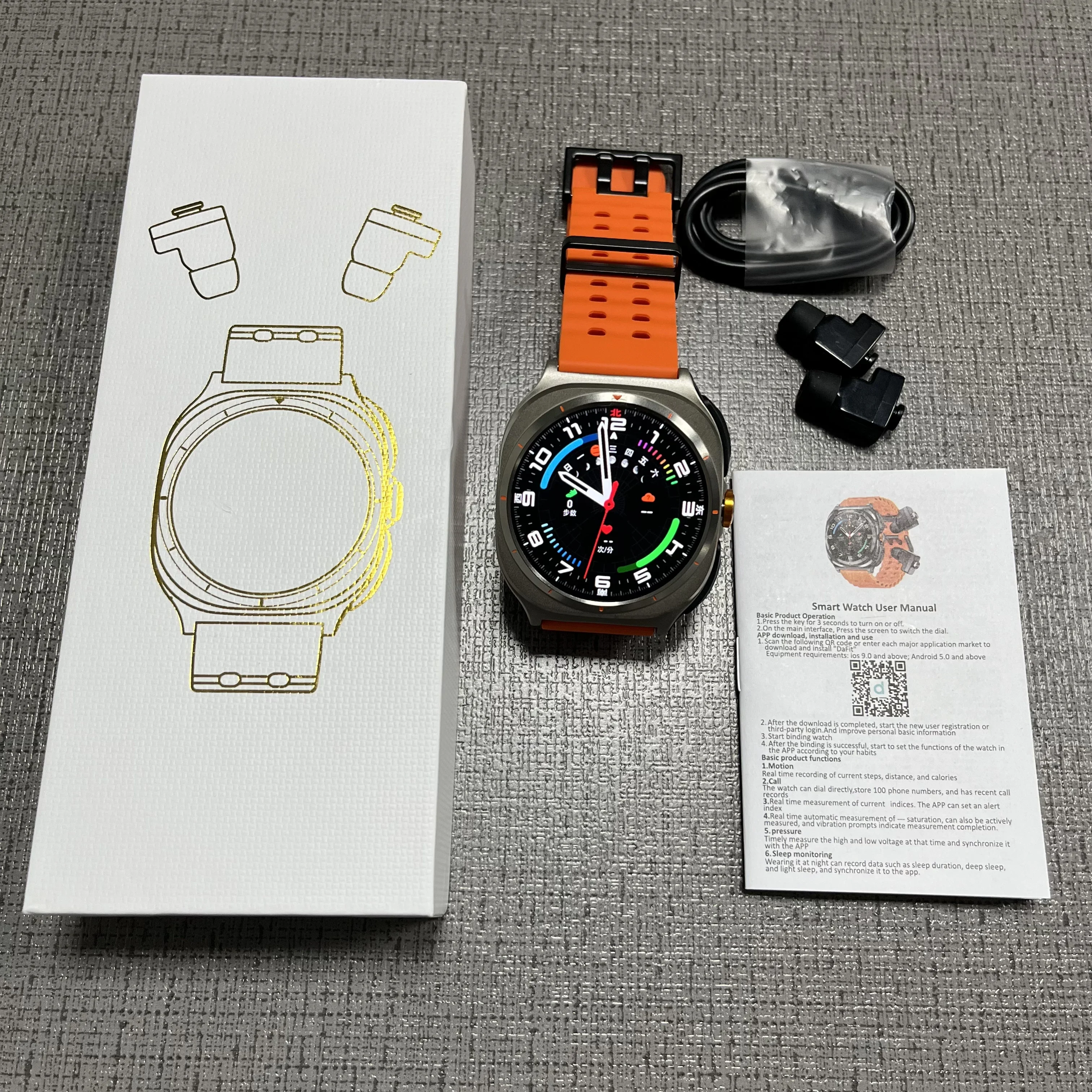 Фото ZORDAI 2in1 SmartWatch Наушники GT98 Беспроводная гарнитура Bluetooth Вызов Музыка Спортивные часы Фитнес-трекер Z7 ultra Watch 7 Обновлено №2
