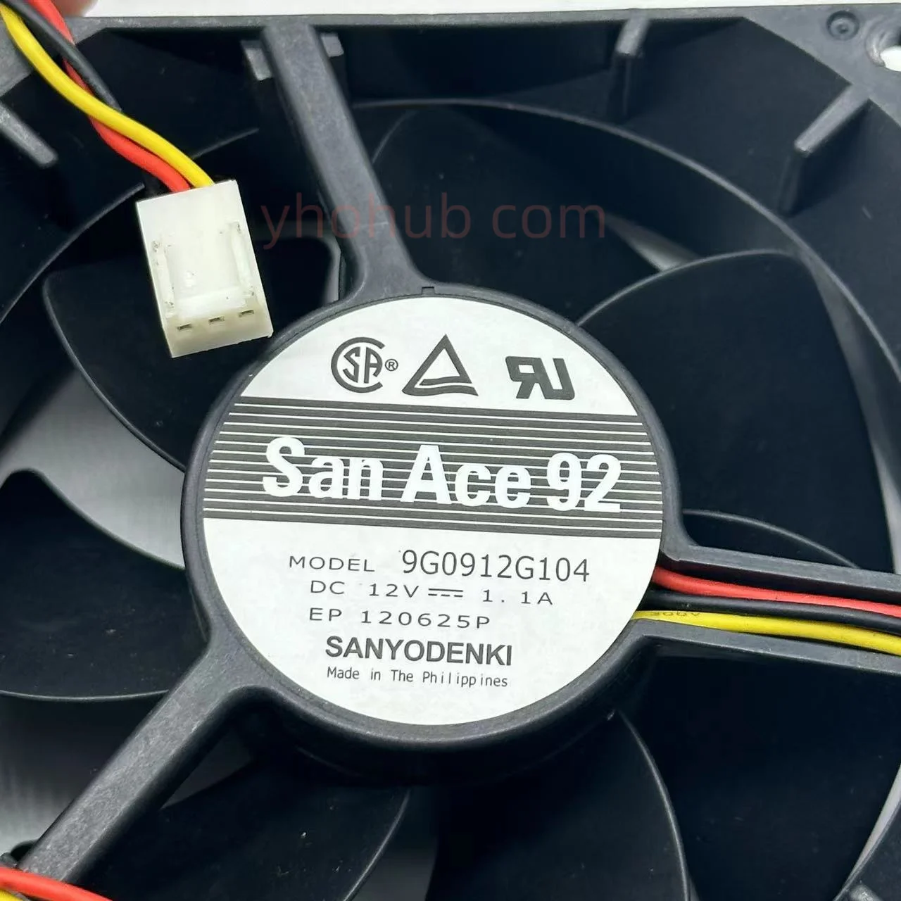 Вентилятор охлаждения сервера Sanyo Denki 9G0912G104 DC 12V 1.1A 90x90x38 мм