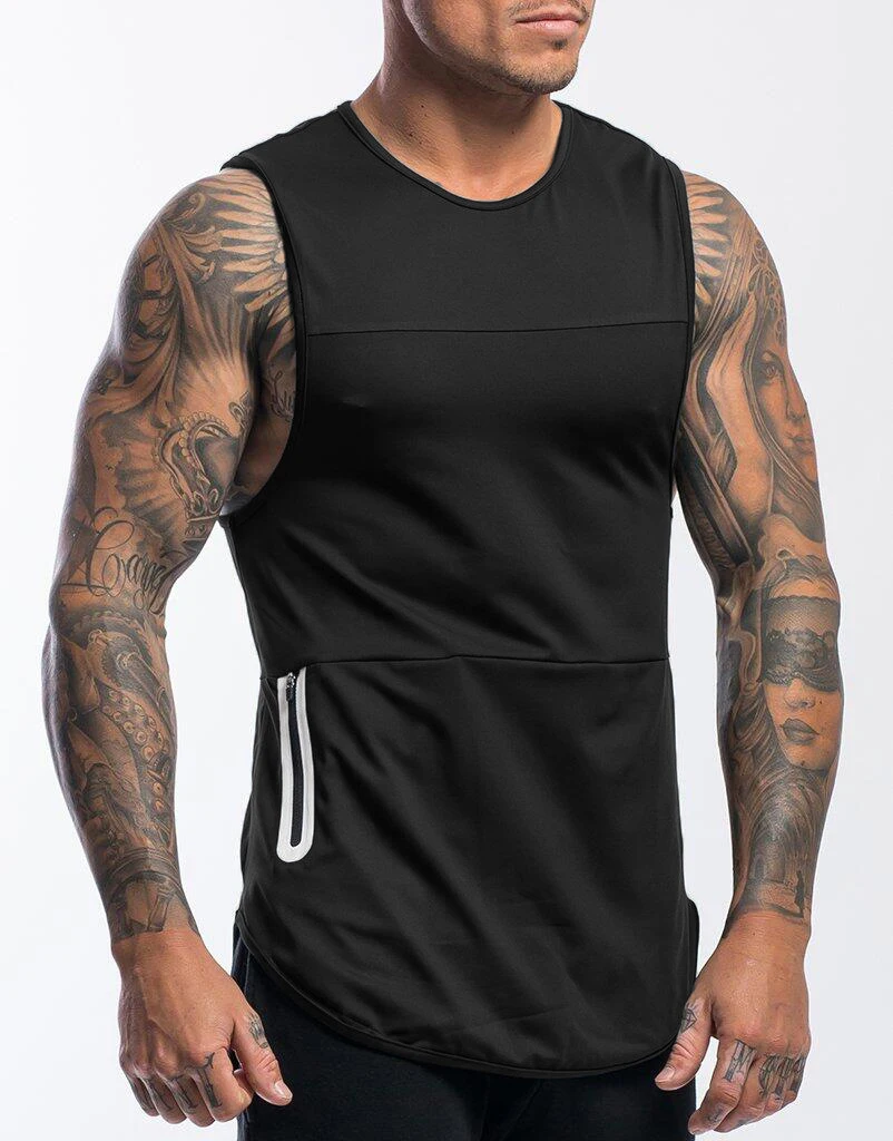 

2022 Muscle Doctor Round Neck Spring/Summer Training Europe and America Cross border Sports Tank Top Men's Quick Drying Fitness