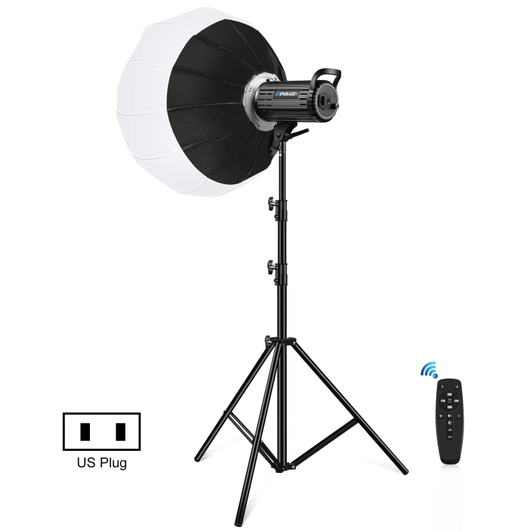 

2021 Newest PULUZ 150W 5600K Studio Video Light + 2.8m Light Holder + 65cm Foldable Lantern Softbox Photography Kit(US Plug)