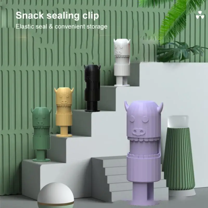 

Cartoon Bag Clip Snack Bag Sealing Clip Portable Moisture-proof Elastic Clips Food Preservation Sealer Clamp Kitchen Accessories