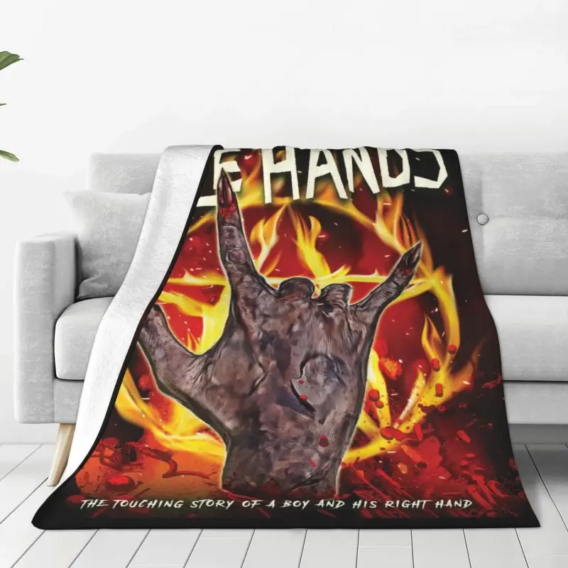 

Halloween Spooky Idle Hands Movie Blanket 3D Printed Soft Flannel Fleece Warm Throw Blankets for Office Bedding Couch Bedspreads