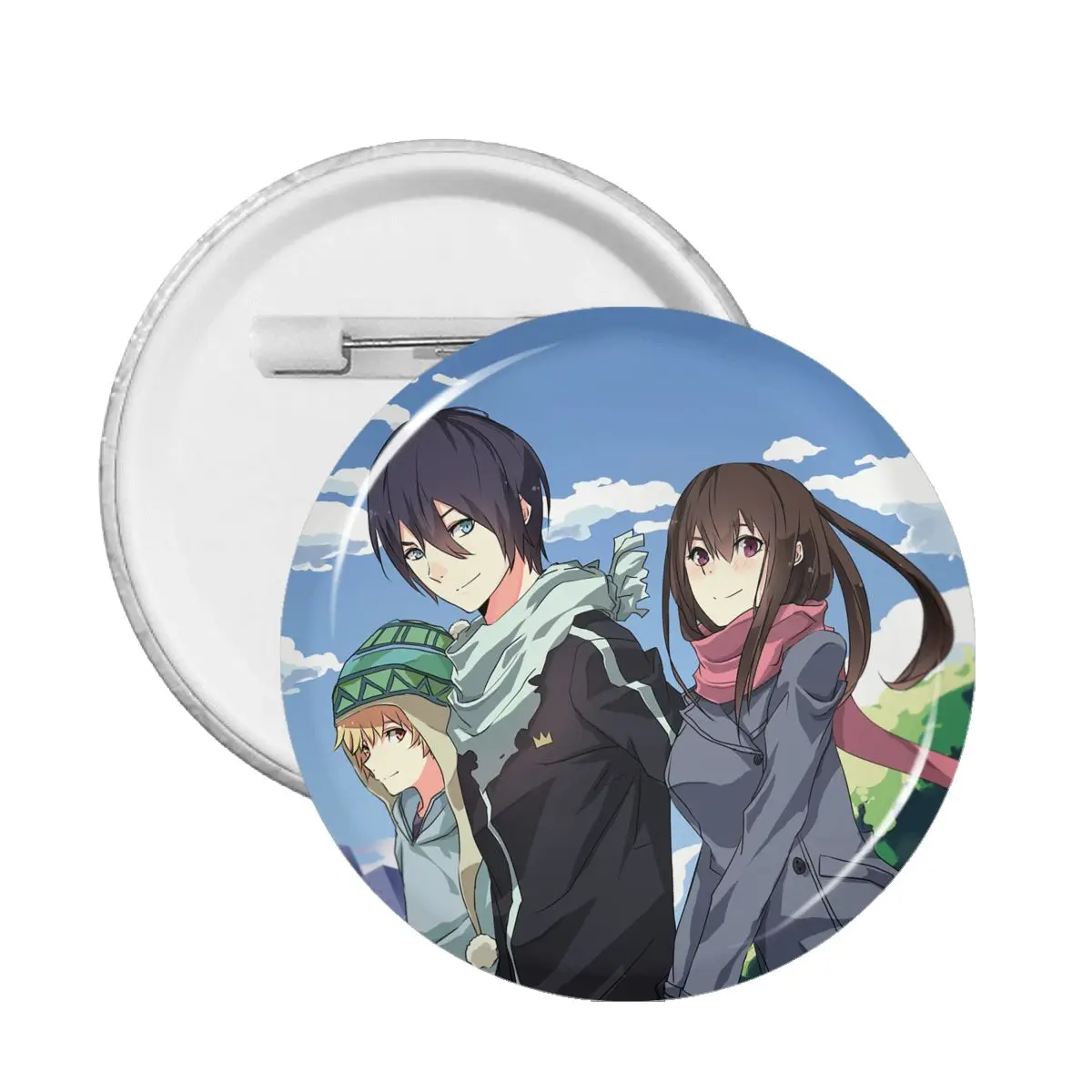 

Anime Noragami Badges Pins for Bag Cute Brooch 59mm Collar Badge Anime Accessories