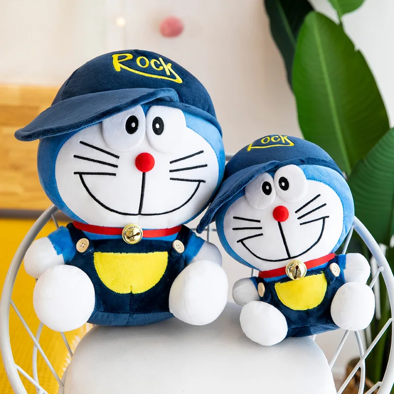 

30 40 50 60 Cmcartoon Anime Plush Doraemon Cute Doraemon Doll Plush Toy With Hood Blue Fat Doll Robot Cat Doll Birthday Gift
