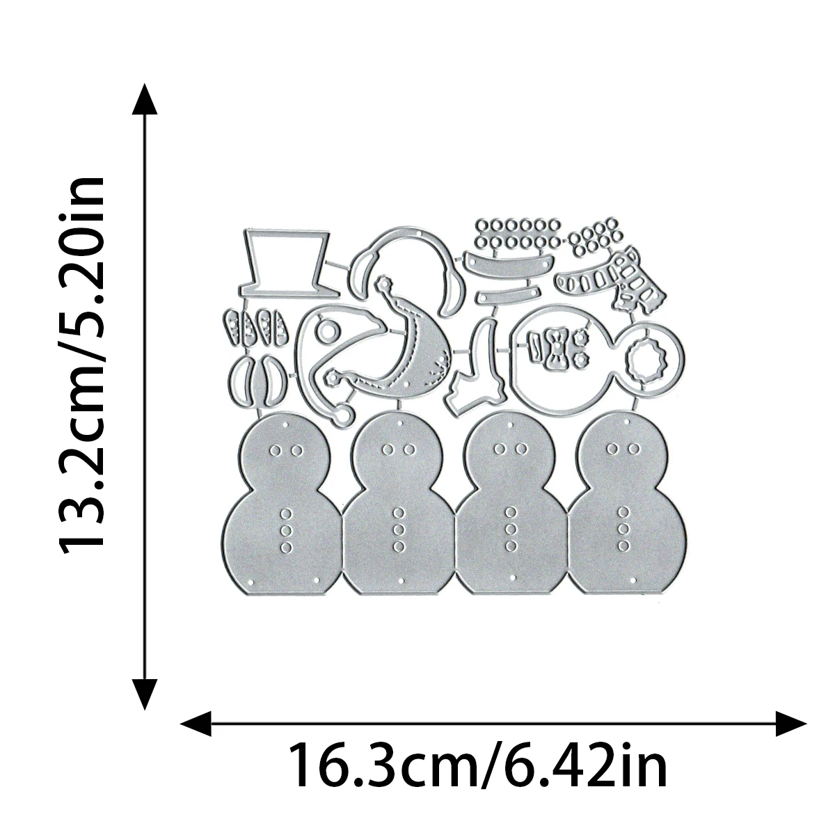 Рождественский набор снеговиков металлические штампы для скрапбукинга сделай