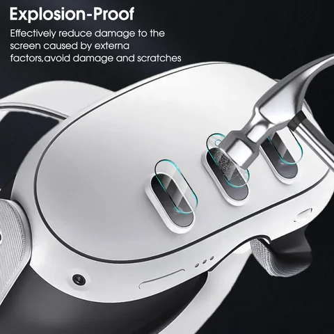 Совместимость с Meta Quest 3, защитная пленка для объектива камеры, улучшенное закаленное стекло, 9H, высокая четкость, защита от царапин, без пузырьков, пленка