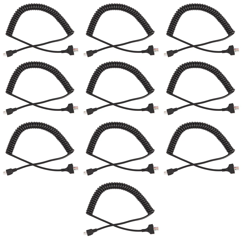 

HOT-10X 8 Pin Replacement Speaker Mic Cable Microphone Cord For Kenwood TK-868G TK-768G TK-862G TM-271A TM-471A TK-760 Radio