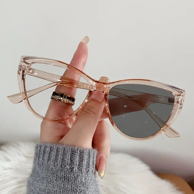 Фотохромные очки с защитой от синего света женские и мужские кошачий глаз