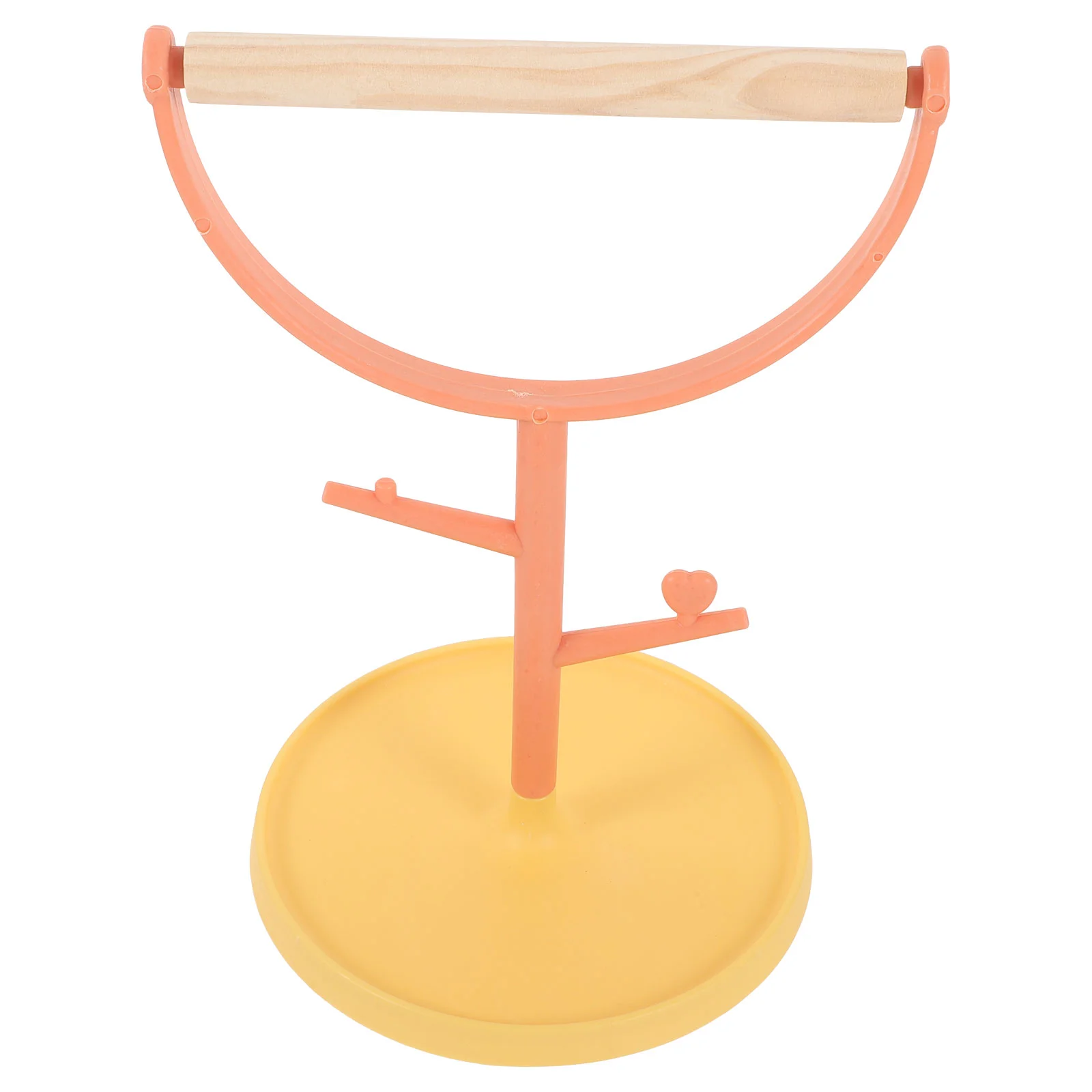 

Stable Base Parrot Stand Training Perch For Parakeets Decorative Toy Bird Plastic