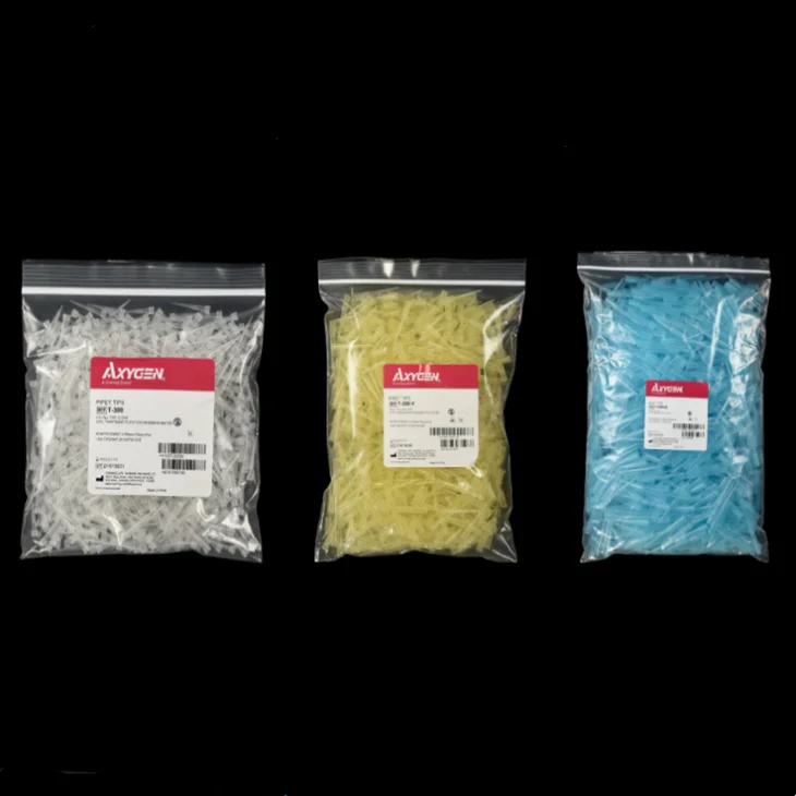 

T-200 Y Axygen pipette tips without filter 200ul yellow beveled 1000pcs / bag