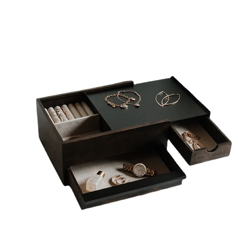 

YY Jewelry Box Wooden Storage Box Simple Drawer Decoration